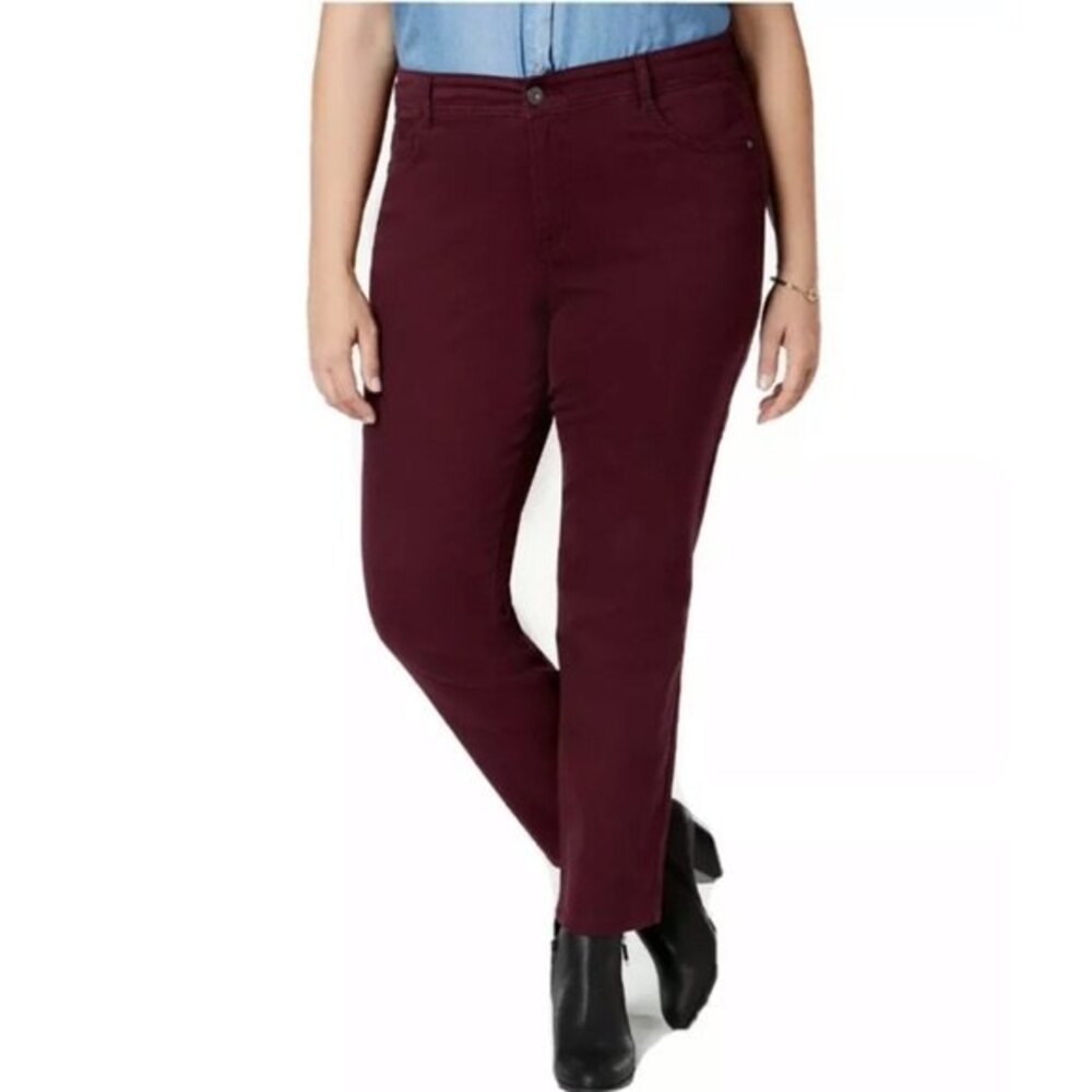 Style & co Women's High Rise‎ Tummy Control Slim Leg Jeans Size Petite 16